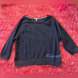 Victoria’s Secret off-shoulder 3/4 sleeve sweatshirt, size M